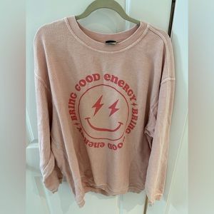 Corded oversized sweatshirt